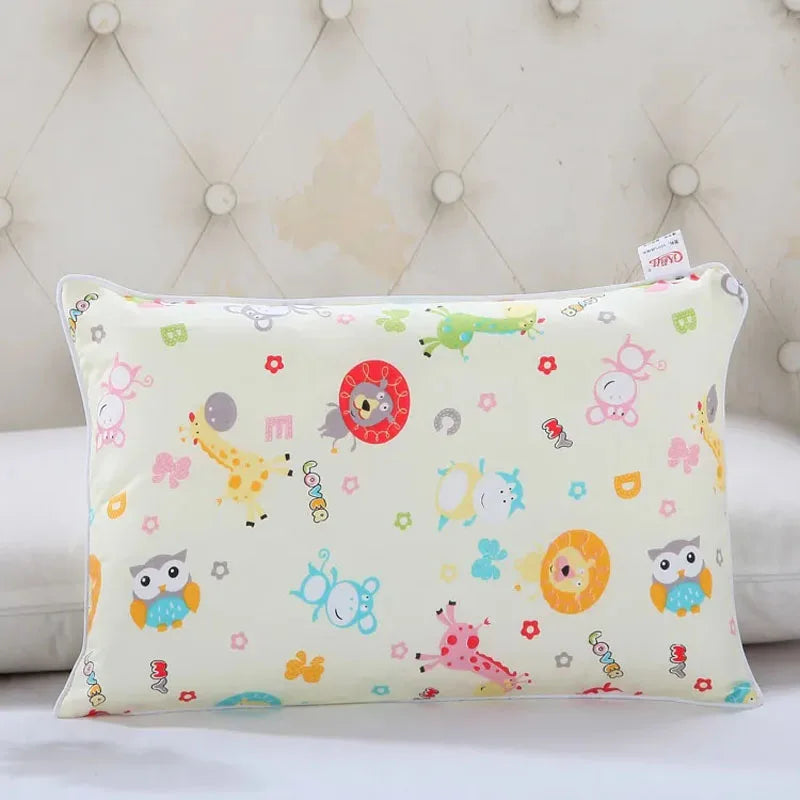 Baby Cartoon Pillowcase - Breathable, Soft, Cotton, 22x34cm