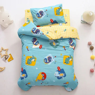 3-Piece Cotton Baby Bedding Set with Duvet Cover, Bed Sheet & Pillowcase