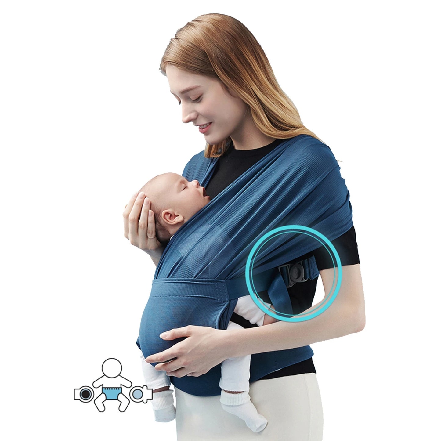 Ergonomic Newborn Baby Carrier Sling Wrap