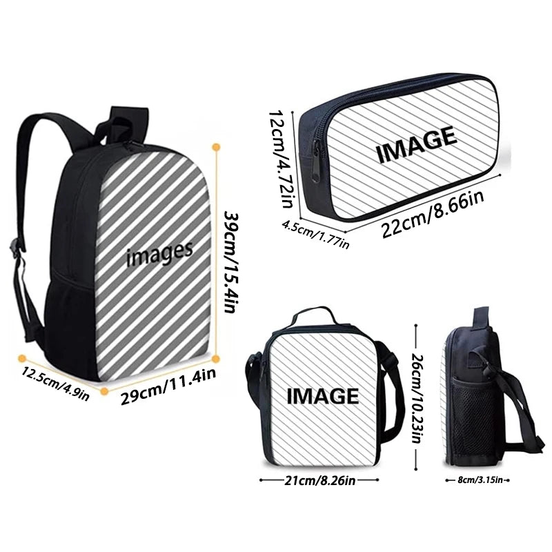 3PCS Set Skibidi Toilet Bags Titan Speakerman Children's backpack boy School Bag For Teenage,Cartoon Lunch Bags  Pencil Bags