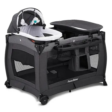 Deluxe Foldable Nursery Center with Bassinet & Changing Table