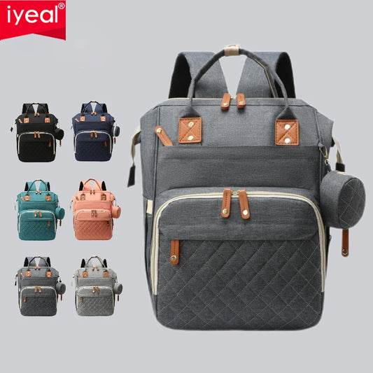 Waterproof USB Diaper Bag Backpack for Baby Care - Large Capacity