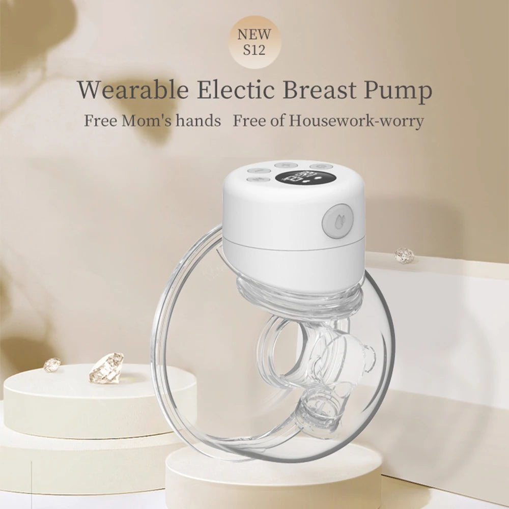 2/1 Pcs Wearable Electric Breast Pump with 2 Modes & 9 Suction Levels