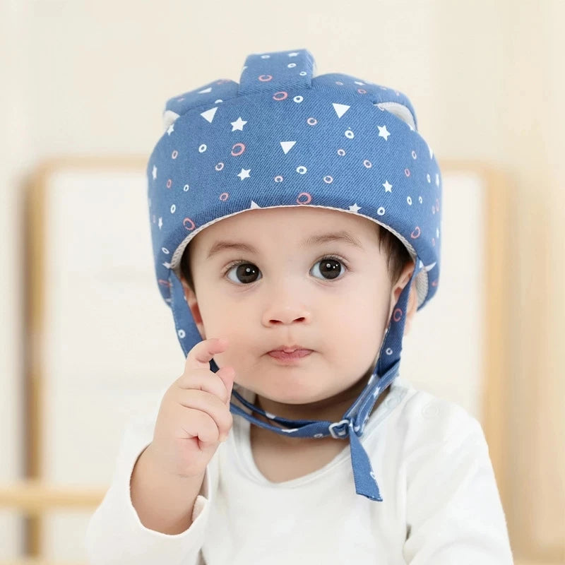 Cotton Infant Safety Helmet for Walking & Crawling