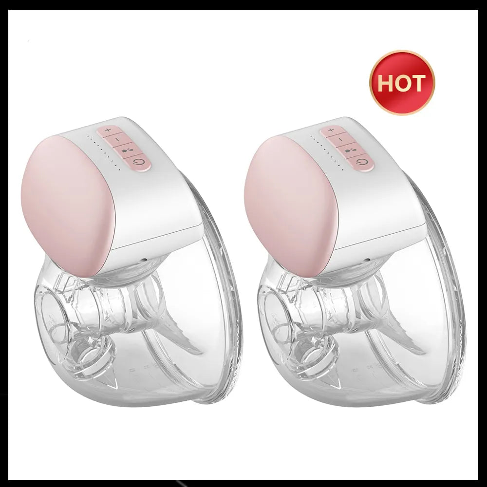 2/1 Pcs Wearable Hands-Free Electric Breast Pump - BPA-Free