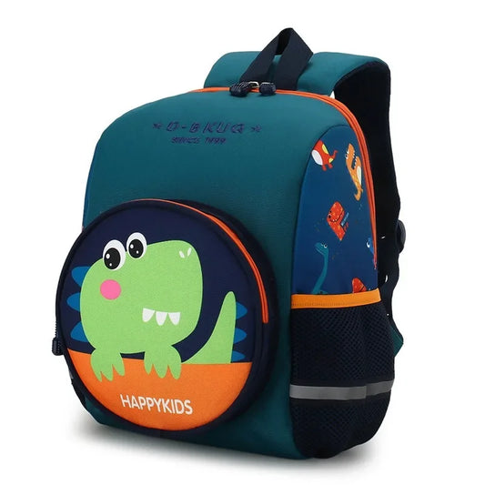 Children Schoolbag Cute Animal Cartoon Dinosaur Nylon Comfortable Chic Fashionable Backpack for Kids Boy Girl Kindergarten