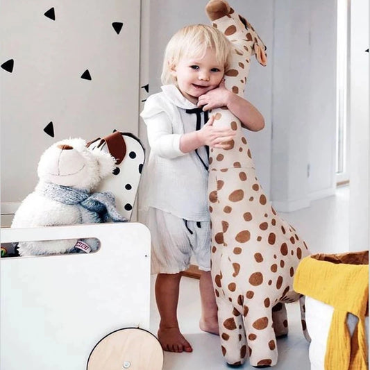 Soft Giraffe Plush Toy - Large 40-85cm Stuffed Animal for Kids