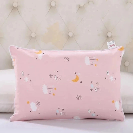 Cartoon Cotton Baby Pillowcase with Side Zipper