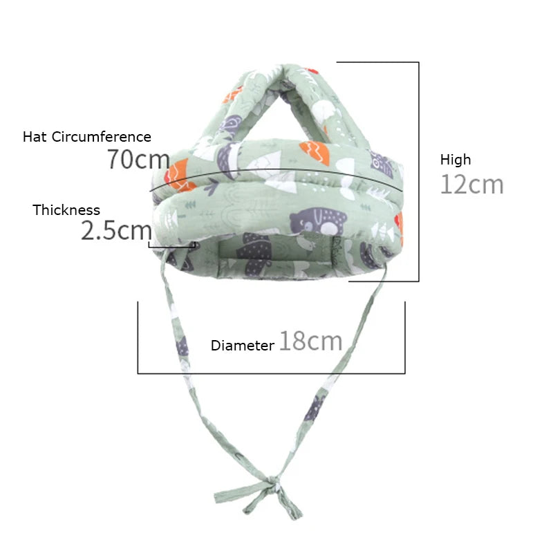 Adjustable Baby Safety Helmet with Head Protection