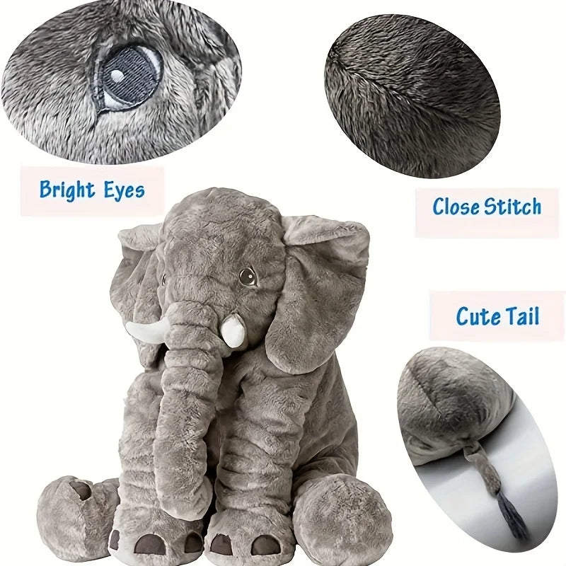 40cm Soft Elephant Plush Toy - Baby Sleeping Pillow