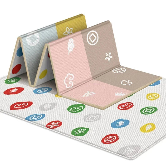 Foldable Portable Baby Play Mat with Double-Sided Pattern