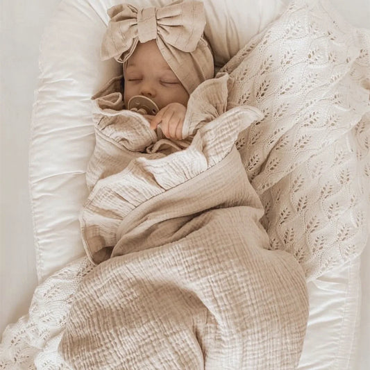 Organic Cotton Muslin Baby Swaddle Blankets