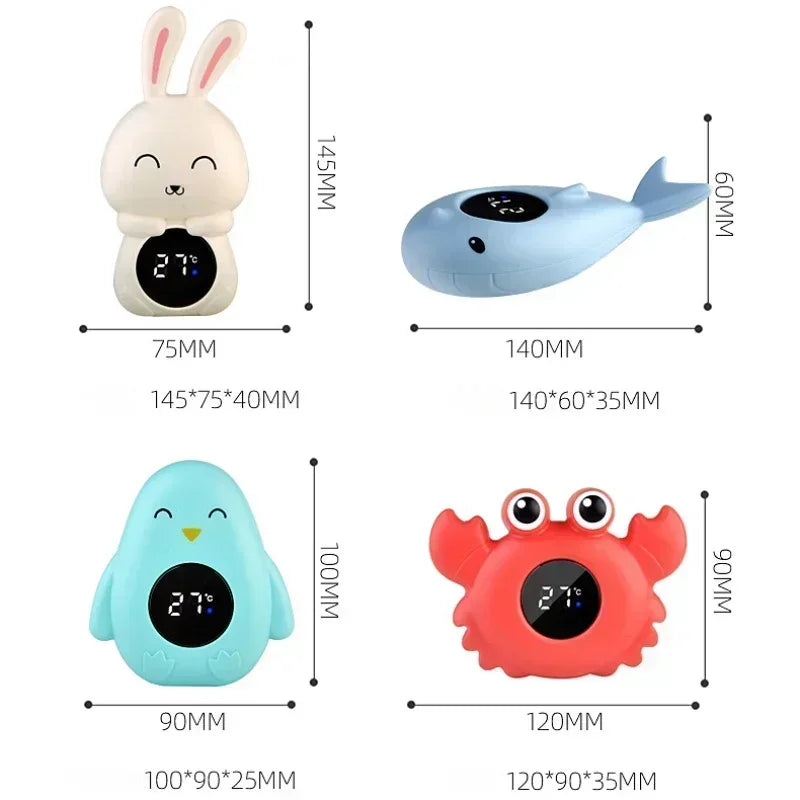 Floating Digital Baby Bath Thermometer with Cartoon Design