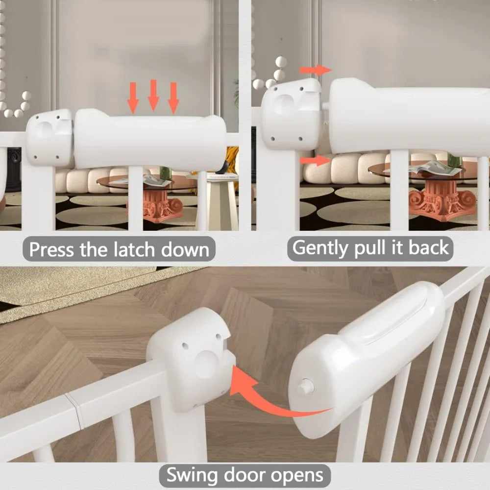 Extra Wide Auto-Close Baby Gate (57.5-62 Inch)