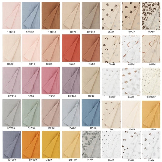 Crepe-Cotton Baby Swaddle Wrap Blanket