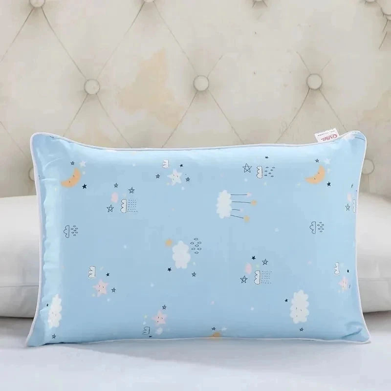 Cartoon Cotton Baby Pillowcase with Side Zipper