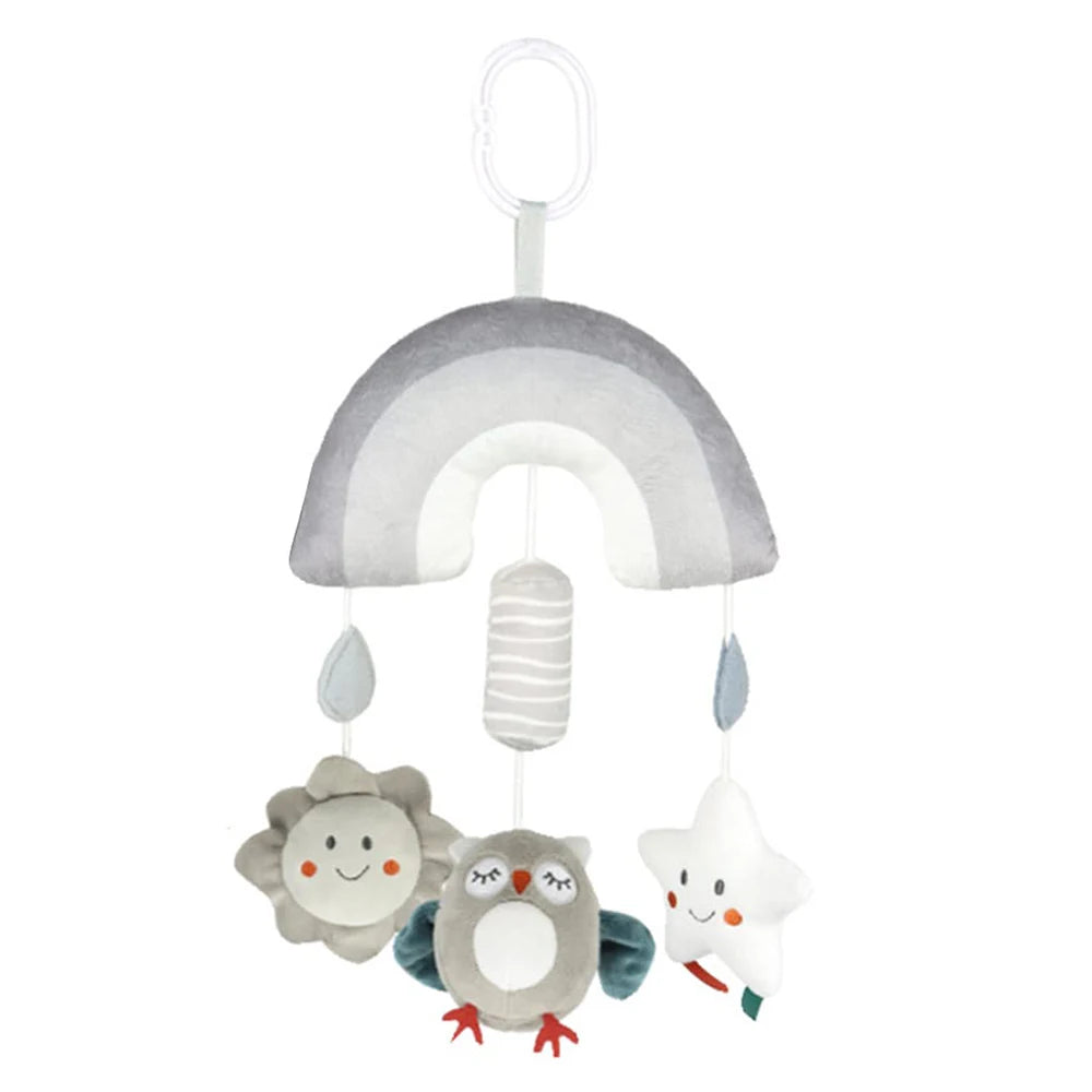 Clip-On Plush Baby Toy with Wind Chimes & Jingles