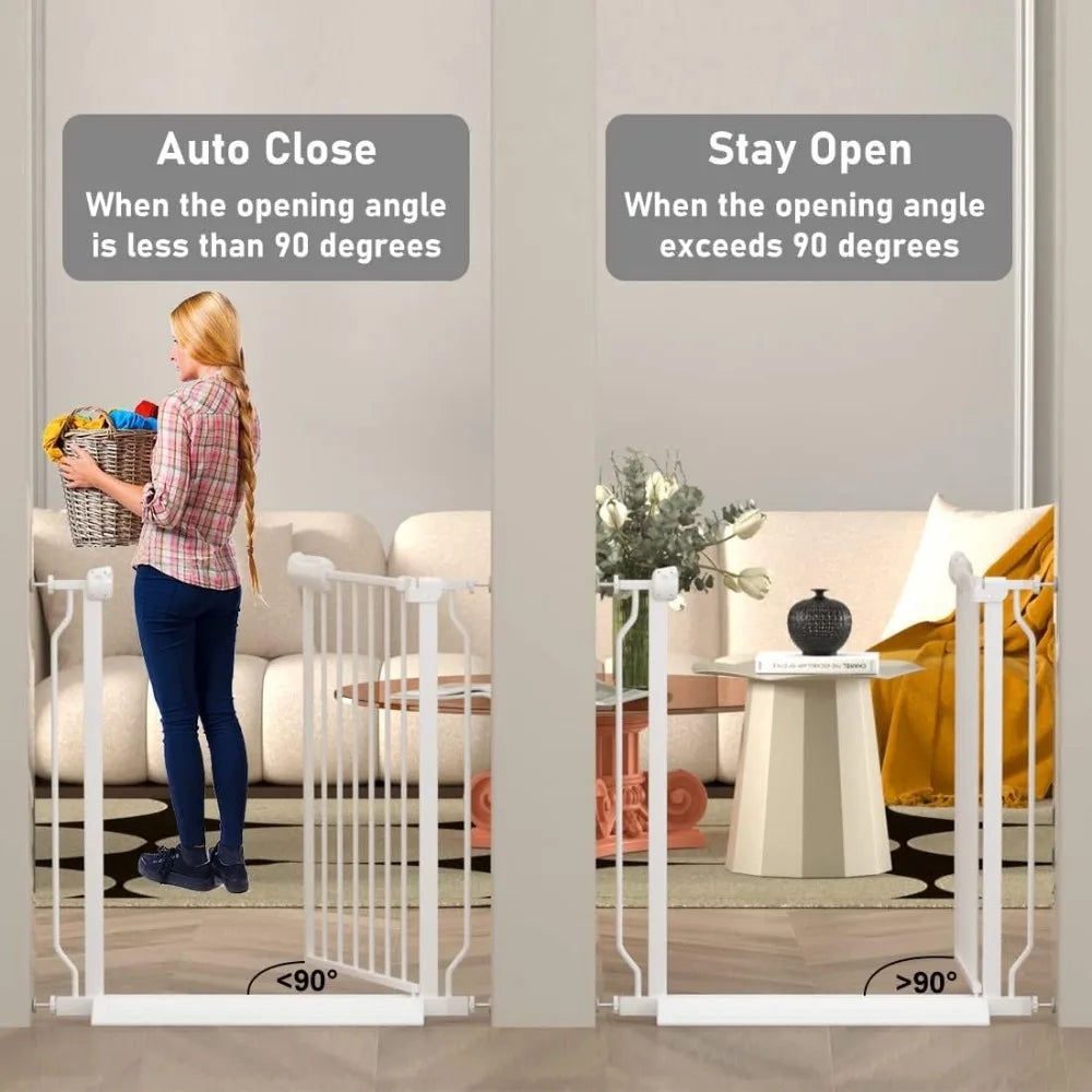 Extra Wide Auto-Close Baby Gate (57.5-62 Inch)