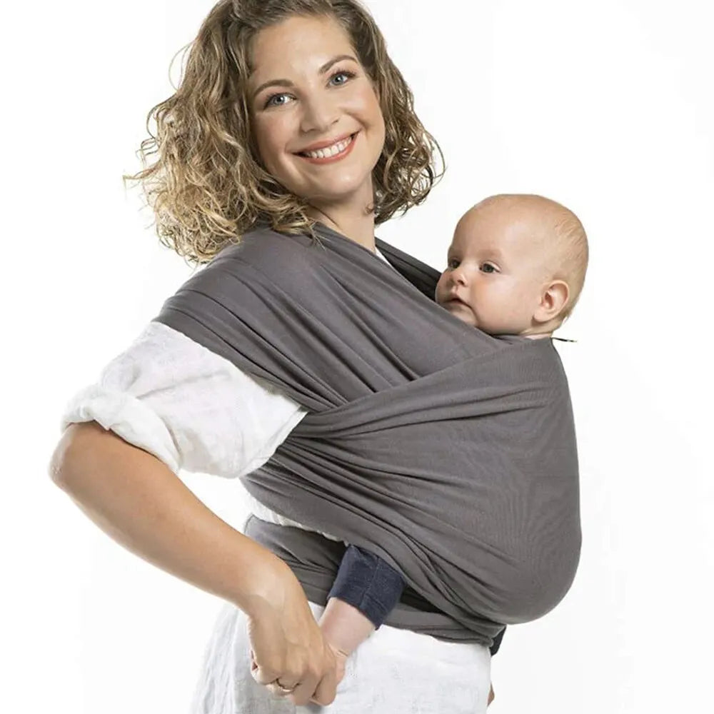 Stretchy Cotton Baby Wrap Carrier for Newborn to Toddler