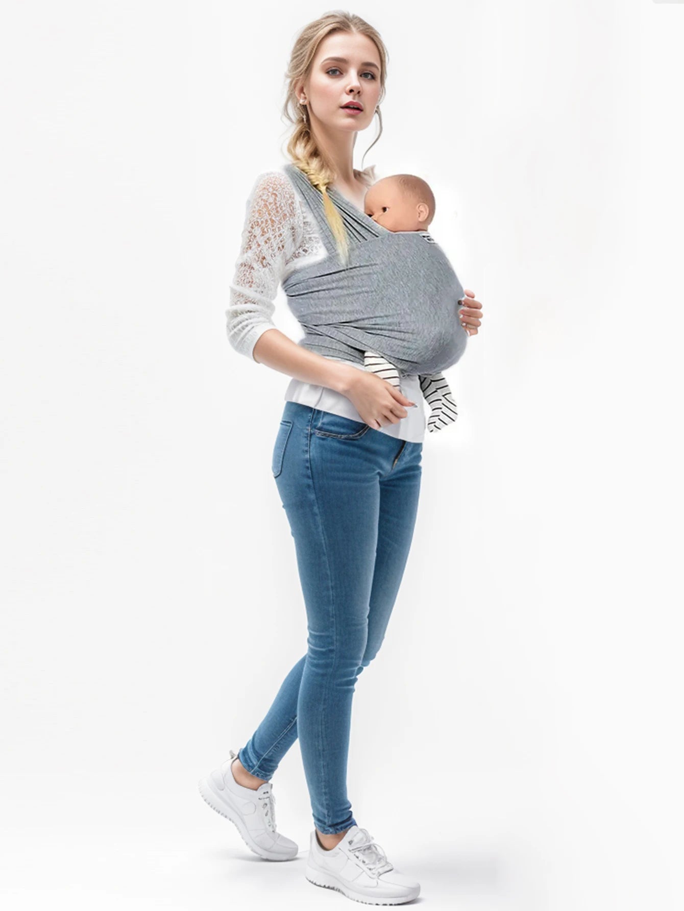 Elastic Hands-Free Baby Carrier Straps