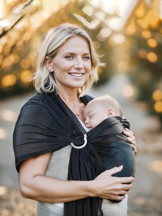 Lightweight Breathable Mesh Baby Water Ring Sling Carrier