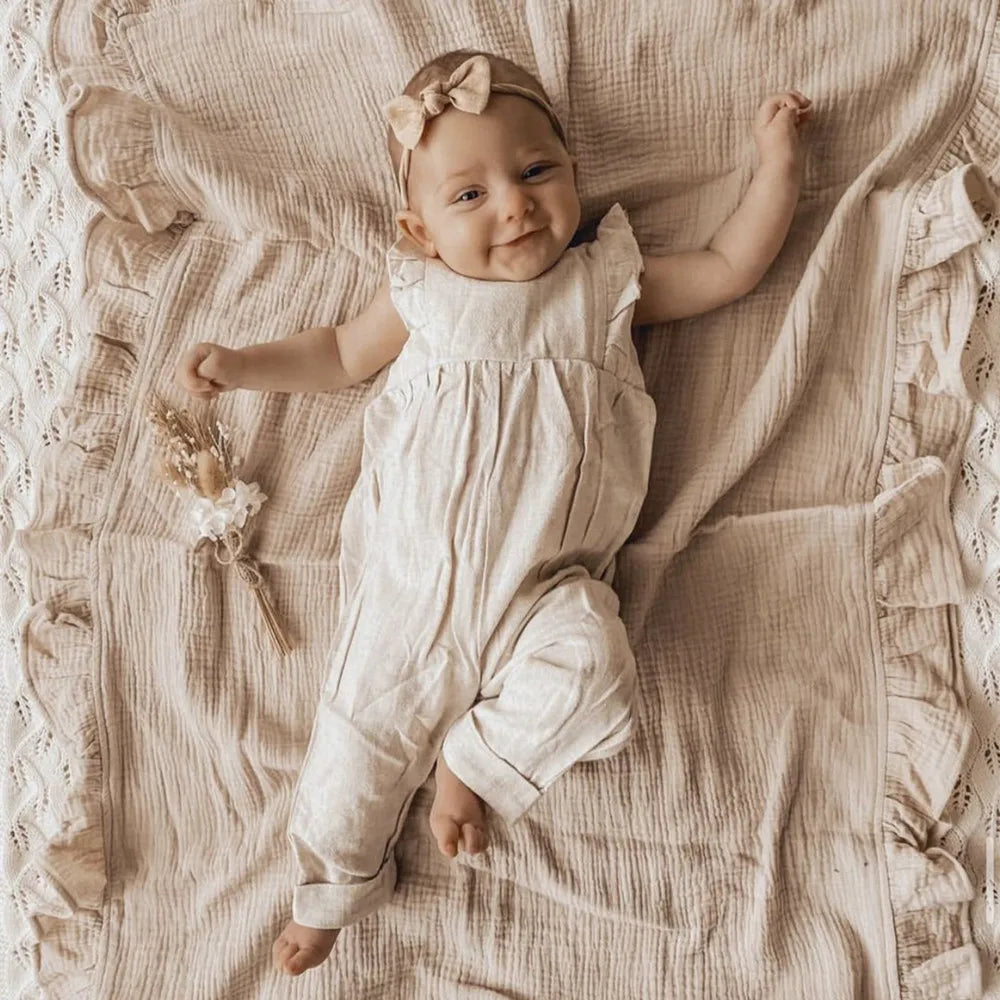 Organic Cotton Muslin Baby Swaddle Blankets