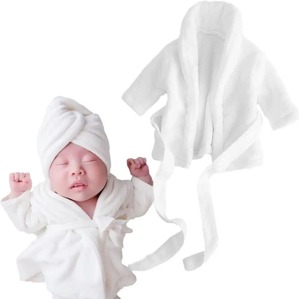 Kawaii Newborn Bathrobe Set - Baby Photography Props & Outfits