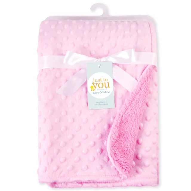 Soft Fleece Baby Blanket & Swaddle Wrap