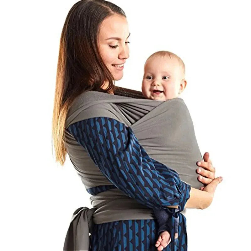 Stretchy Cotton Baby Wrap Carrier for Newborn to Toddler