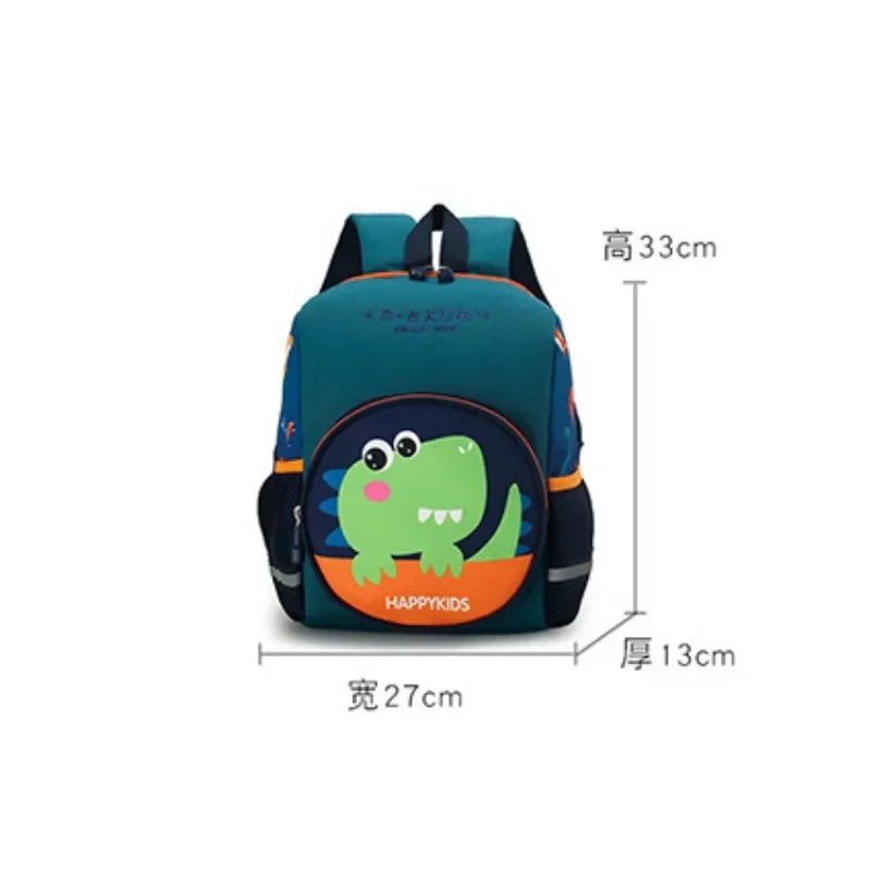 Children Schoolbag Cute Animal Cartoon Dinosaur Nylon Comfortable Chic Fashionable Backpack for Kids Boy Girl Kindergarten