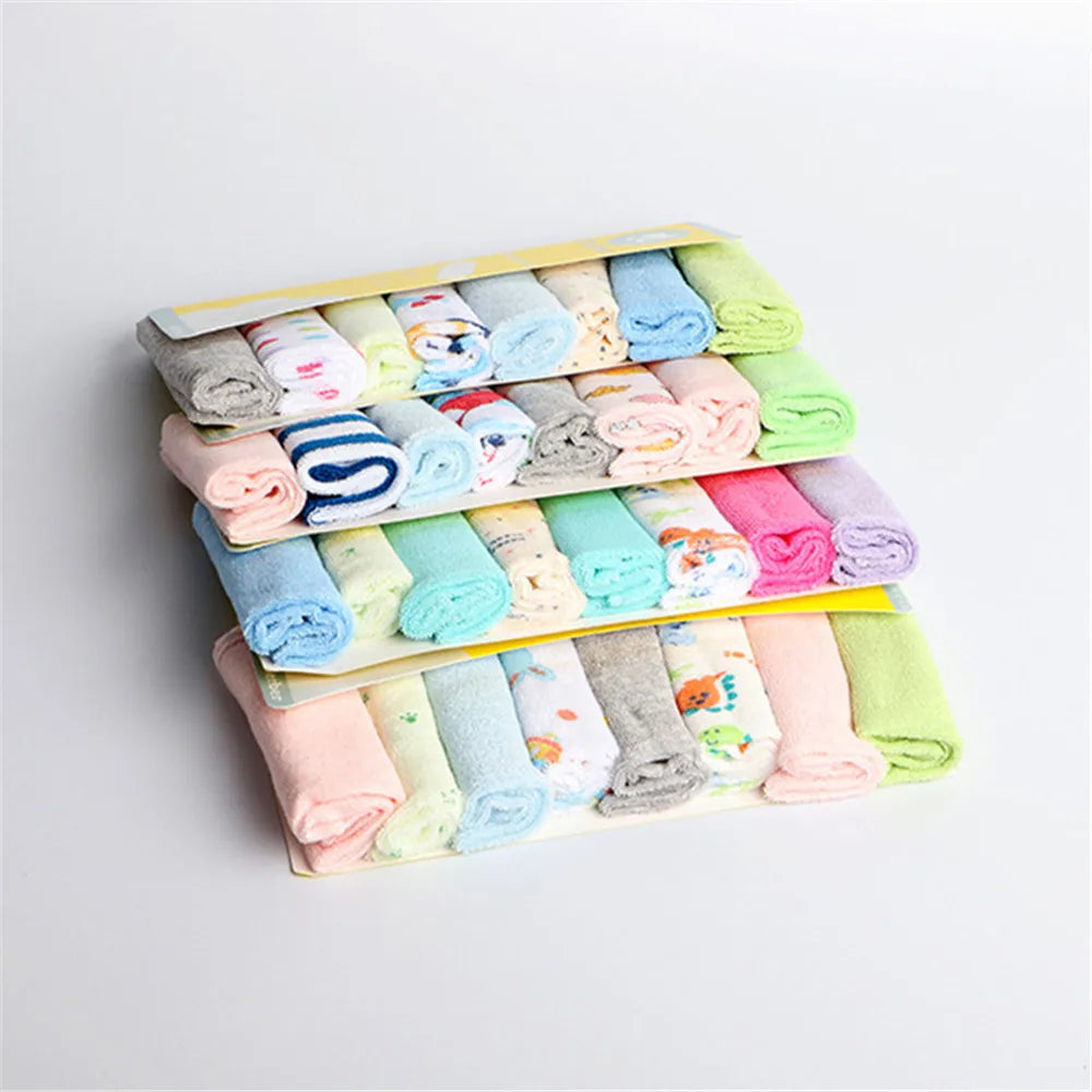 8pcs Baby Bath Towel & Washcloth Set