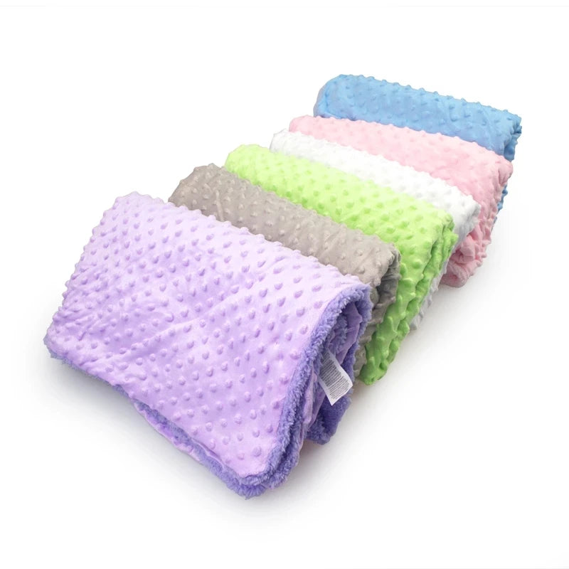 Soft Fleece Baby Blanket & Swaddle Wrap