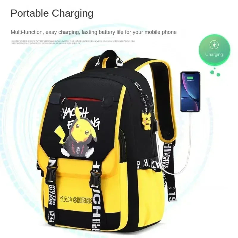 Fashion anime flip cartoon children shoulders to reduce the burden of cute trendy primary school student backpack boy