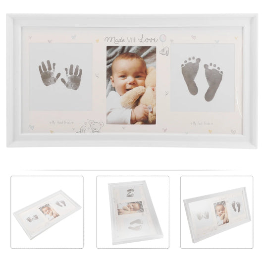 Newborn Hand & Footprint Photo Frame Kit with Ink Pad