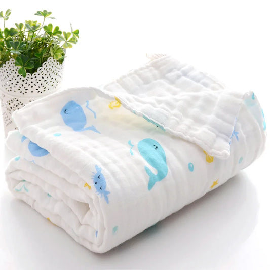 100% Cotton Cartoon Print Baby Bath Towel