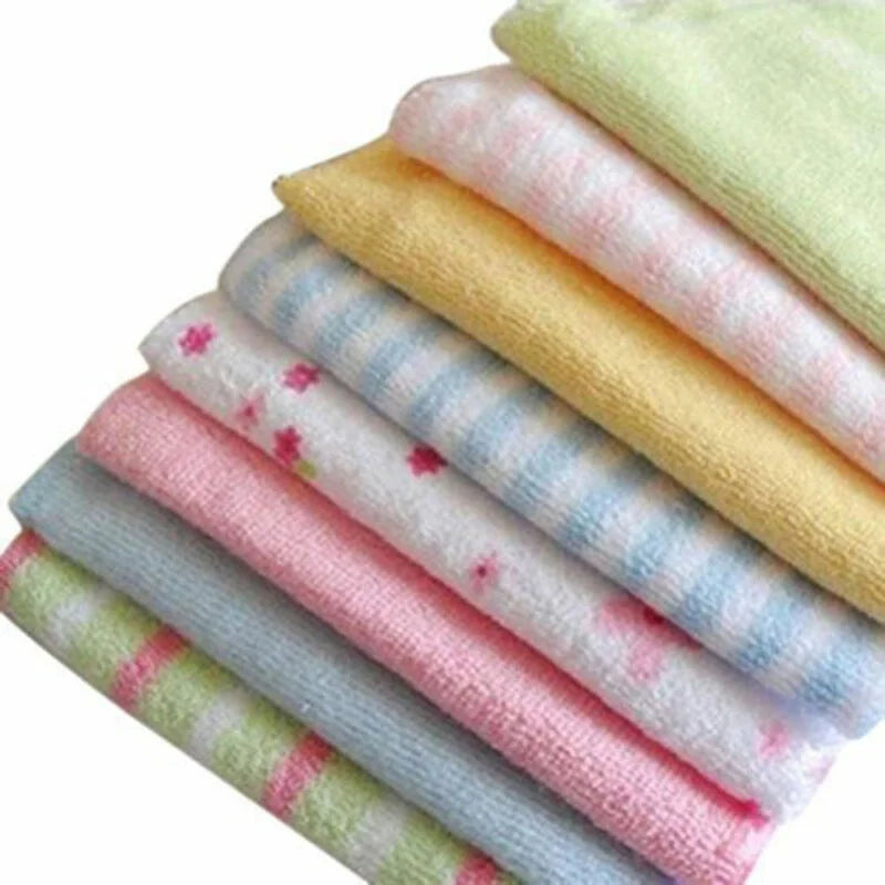 8Pcs Baby Bath Towel & Washcloth Set